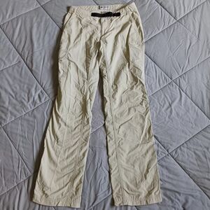 Columbia Cargo Zipper Pockets Adjustable Buckle Cream Sz 4 Velcro Side Pocket